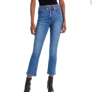 Veronica Beard Carly High Rise Cropped Kick Flare Jeans in Size 26